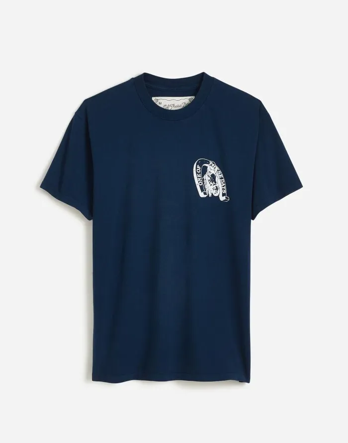 Tees Men Madewell One Of These Days Lucky Number 73 Graphic Tee Sun Faded Navy