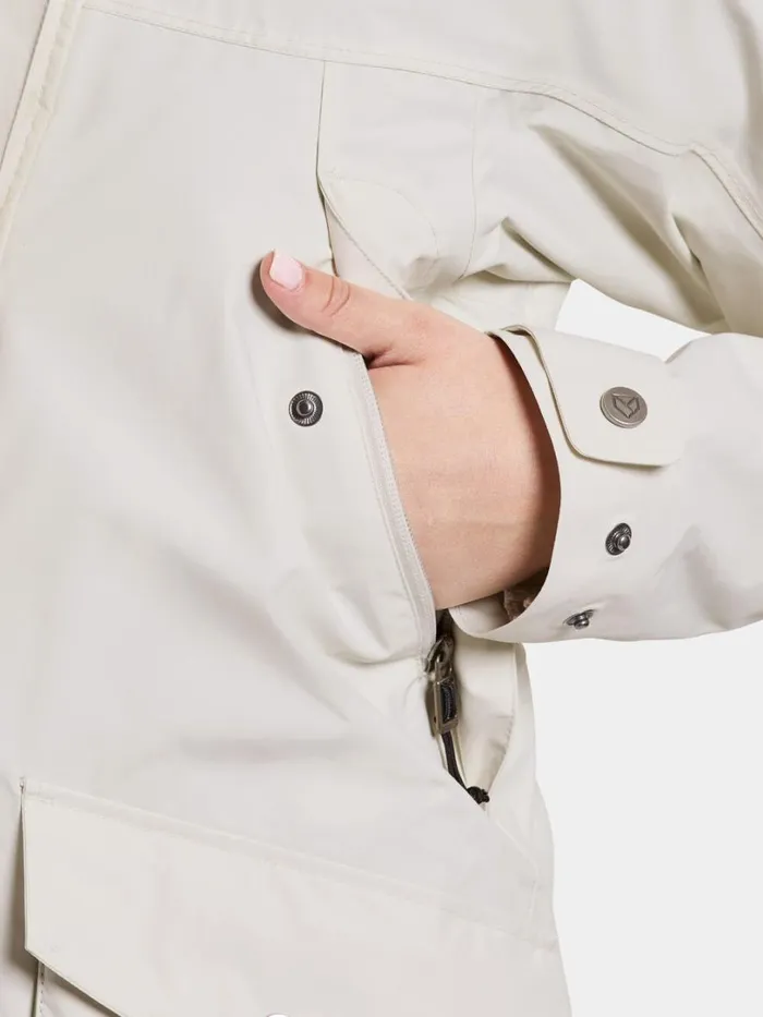Thelma Parka White Foam Women Didriksons Shell Jackets