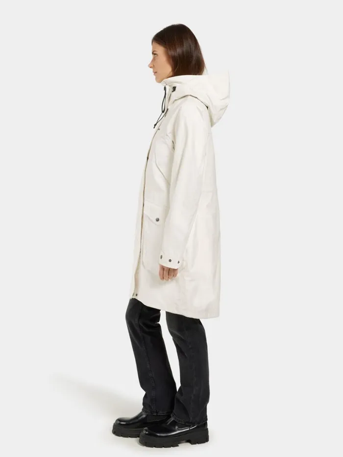 Thelma Parka White Foam Women Didriksons Shell Jackets