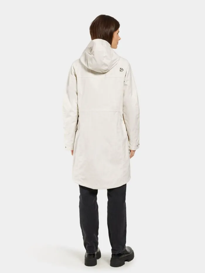 Thelma Parka White Foam Women Didriksons Shell Jackets
