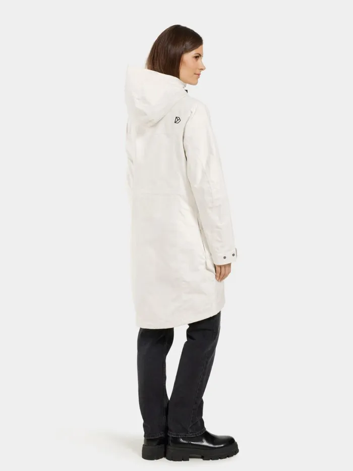Thelma Parka White Foam Women Didriksons Shell Jackets