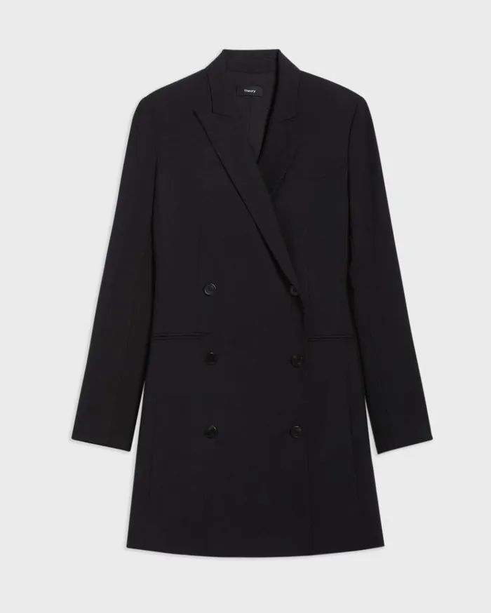 Theory Blazer Dress In Good Wool Black Women Dresses