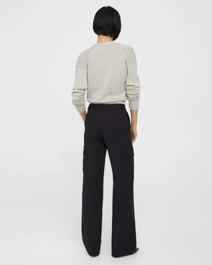 Theory Cargo Pant In Neoteric Twill Black Women Pants Theory Cargo Pant In Neoteric Twill Black Women Pants