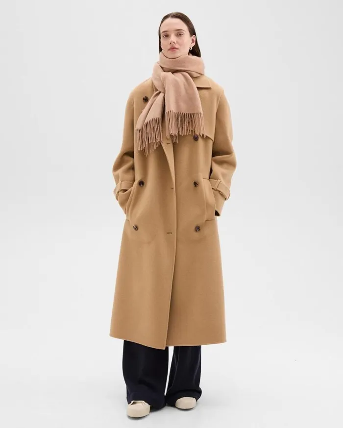 Theory Classic Scarf In Cashmere Camel Women Hats Gloves Scarves Theory Classic Scarf In Cashmere Camel Women Hats Gloves Scarves