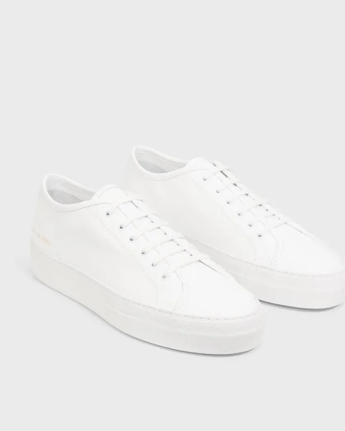 Theory Common Projects Womens Tournament LowTop Super Platform Sneakers White Women Shoes Theory Common Projects Womens Tournament LowTop Super Platform Sneakers White Women Shoes