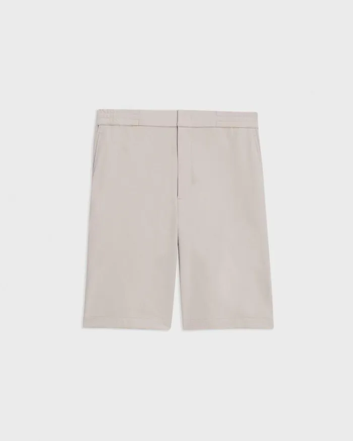 Theory Curtis 9 Drawstring Short In Precision Ponte Putty Men Shorts