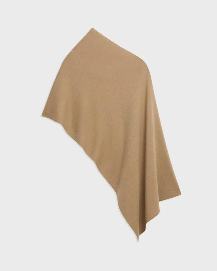 Theory Draped Poncho In Felted WoolCashmere New Camel Women Hats Gloves Scarves Theory Draped Poncho In Felted WoolCashmere New Camel Women Hats Gloves Scarves