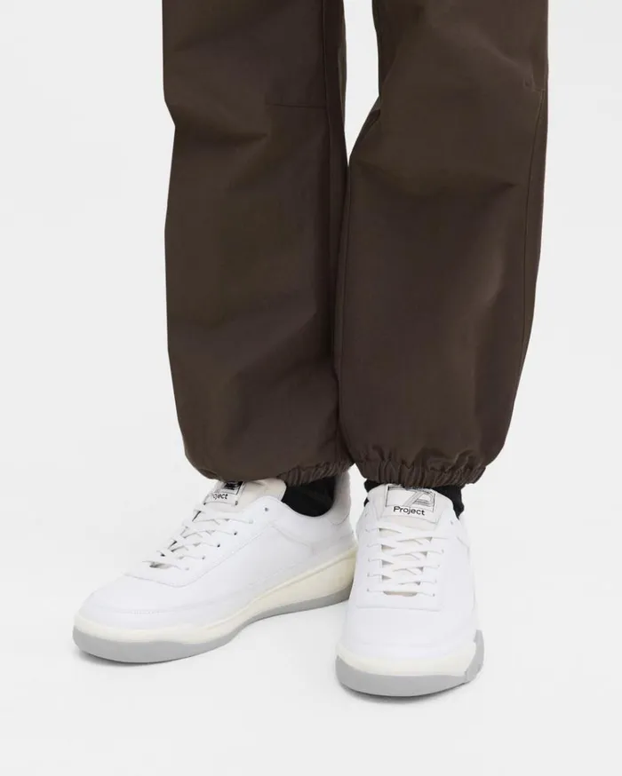 Theory Leather Sneaker White Men Shoes