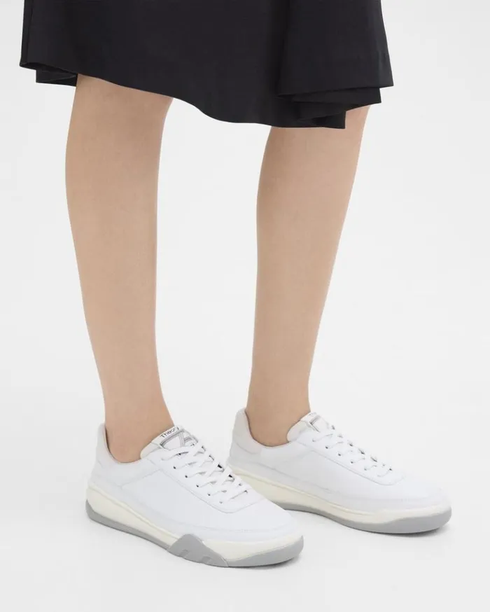 Theory Leather Sneaker White Women Shoes