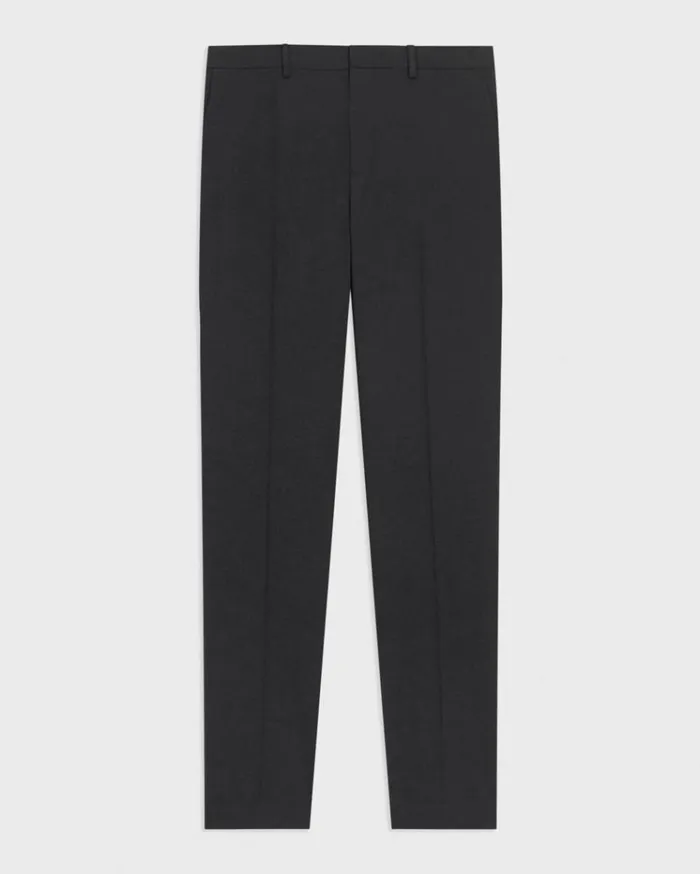 Theory Mayer Pant In Stretch Wool Black Men Pants