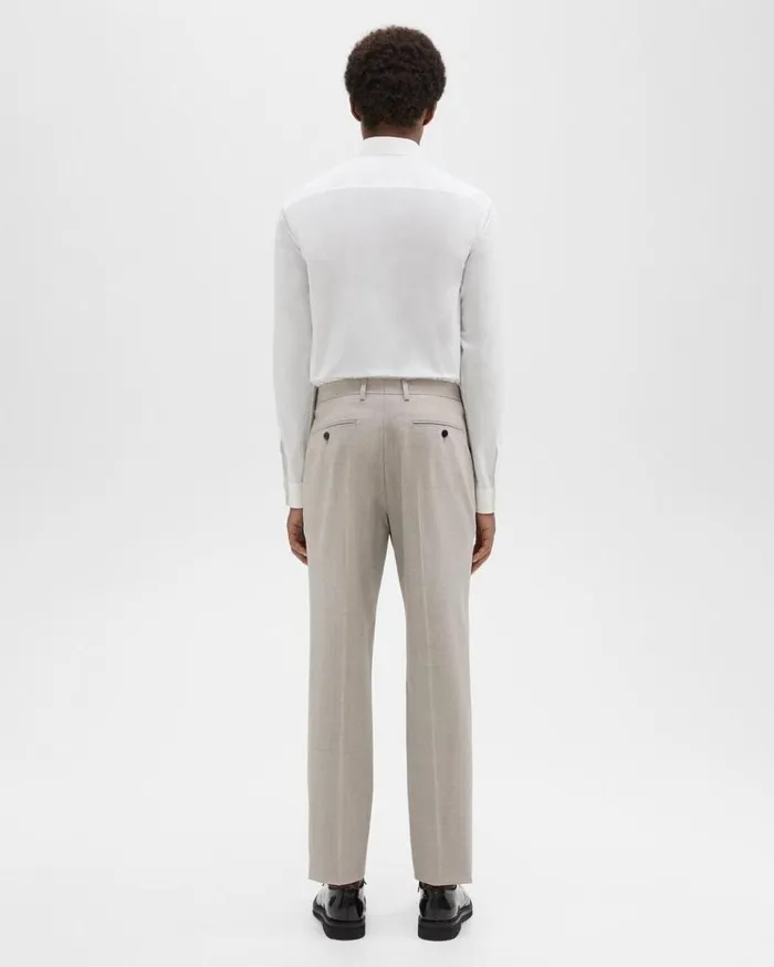 Theory Mayer Pant In Stretch Wool Sand Melange Men Suits