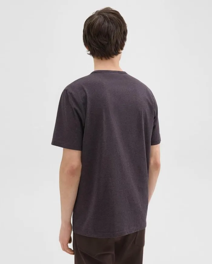 Theory Precise Tee In Pima Cotton Jersey Hickory Melange Men TShirts Polos Theory Precise Tee In Pima Cotton Jersey Hickory Melange Men TShirts Polos