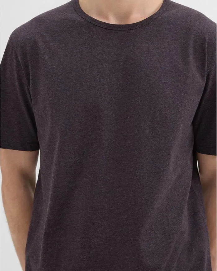 Theory Precise Tee In Pima Cotton Jersey Hickory Melange Men TShirts Polos Theory Precise Tee In Pima Cotton Jersey Hickory Melange Men TShirts Polos