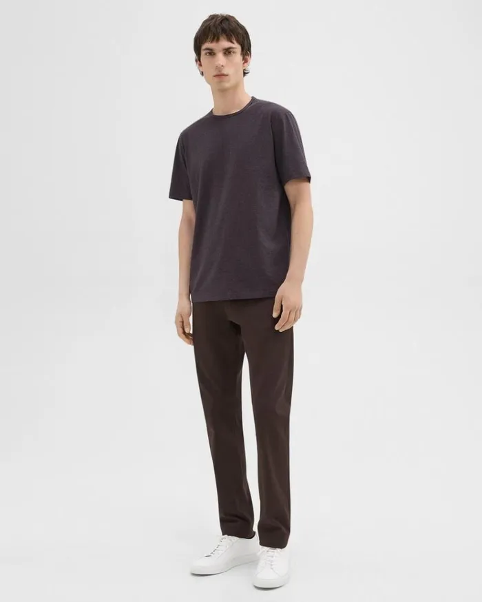 Theory Precise Tee In Pima Cotton Jersey Hickory Melange Men TShirts Polos Theory Precise Tee In Pima Cotton Jersey Hickory Melange Men TShirts Polos