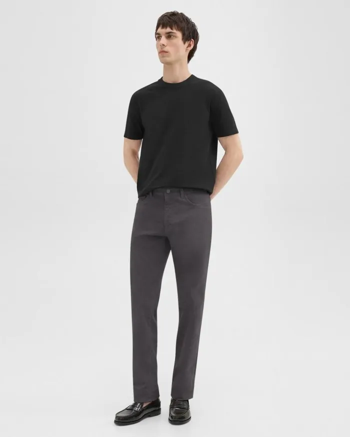 Theory Raffi 5Pocket Pant In Stretch Corduroy Dark Grey Men Pants