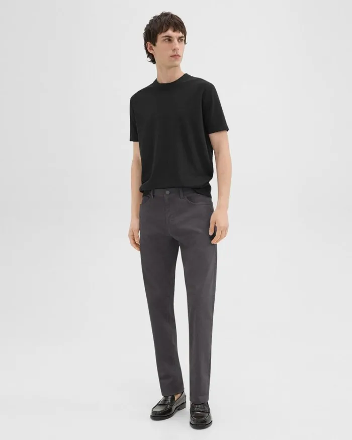 Theory Raffi 5Pocket Pant In Stretch Corduroy Dark Grey Men Pants Theory Raffi 5Pocket Pant In Stretch Corduroy Dark Grey Men Pants