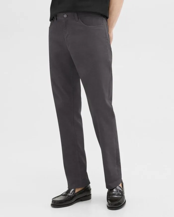 Theory Raffi 5Pocket Pant In Stretch Corduroy Dark Grey Men Pants Theory Raffi 5Pocket Pant In Stretch Corduroy Dark Grey Men Pants