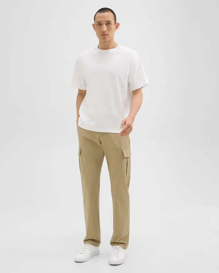 Theory Relaxed Tee In Cotton Jersey White Men TShirts Polos