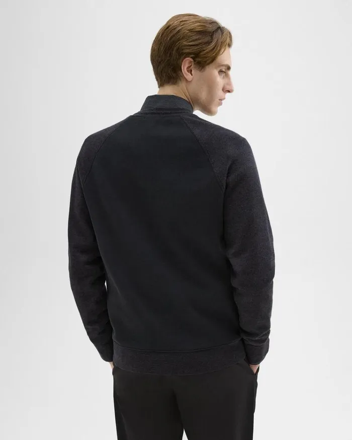 Theory ScubaWool Combo Sweatshirt Black Men Sweatshirts Hoodies