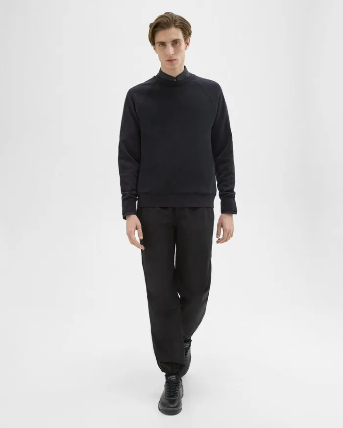 Theory ScubaWool Combo Sweatshirt Black Men Sweatshirts Hoodies