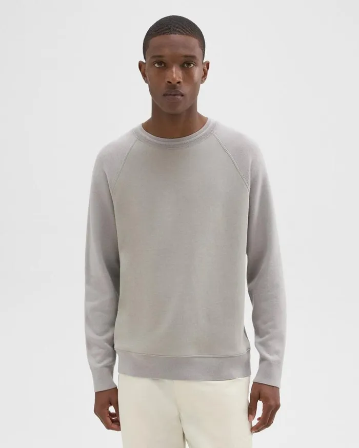 Theory ScubaWool Combo Sweatshirt Calcite Men Sweatshirts Hoodies