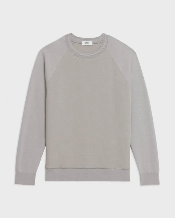 Theory ScubaWool Combo Sweatshirt Calcite Men Sweatshirts Hoodies
