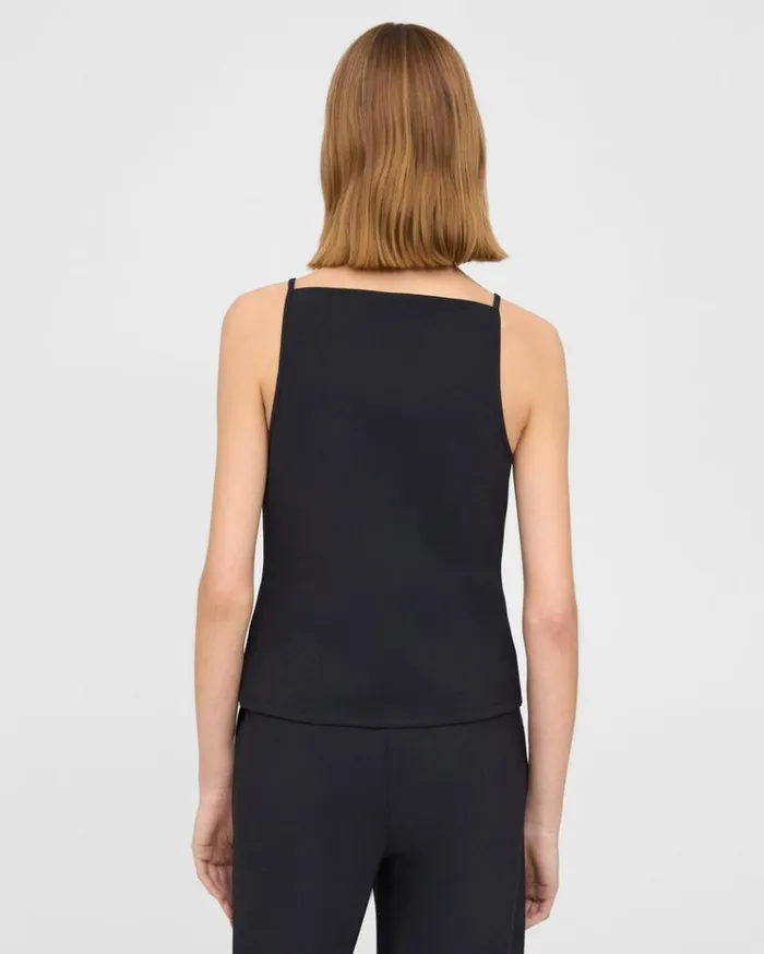 Theory Square Neck Tank Top In Precision Ponte Black Women TShirts Tank Tops Theory Square Neck Tank Top In Precision Ponte Black Women TShirts Tank Tops