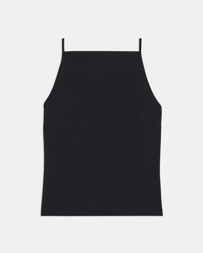 Theory Square Neck Tank Top In Precision Ponte Black Women TShirts Tank Tops Theory Square Neck Tank Top In Precision Ponte Black Women TShirts Tank Tops