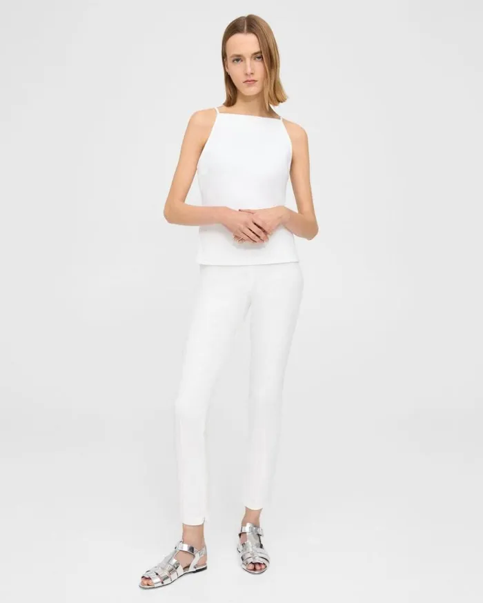 Theory Square Neck Tank Top In Precision Ponte White Women TShirts Tank Tops Theory Square Neck Tank Top In Precision Ponte White Women TShirts Tank Tops