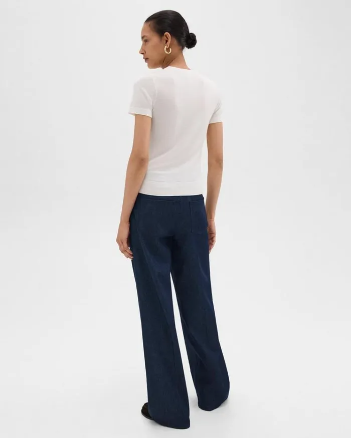 Theory StraightLeg 5Pocket Pant In Denim Indigo Women Pants Theory StraightLeg 5Pocket Pant In Denim Indigo Women Pants