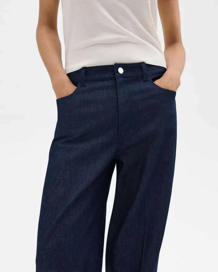 Theory StraightLeg 5Pocket Pant In Denim Indigo Women Pants Theory StraightLeg 5Pocket Pant In Denim Indigo Women Pants