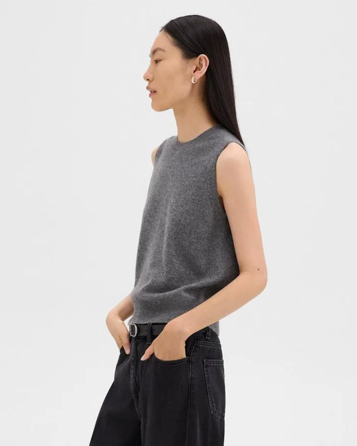 Theory Sweater Shell In Cashmere Husky Women Sweaters Cardigans Theory Sweater Shell In Cashmere Husky Women Sweaters Cardigans