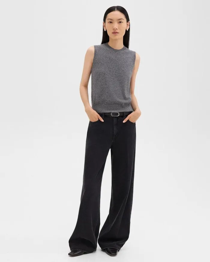 Theory Sweater Shell In Cashmere Husky Women Sweaters Cardigans Theory Sweater Shell In Cashmere Husky Women Sweaters Cardigans