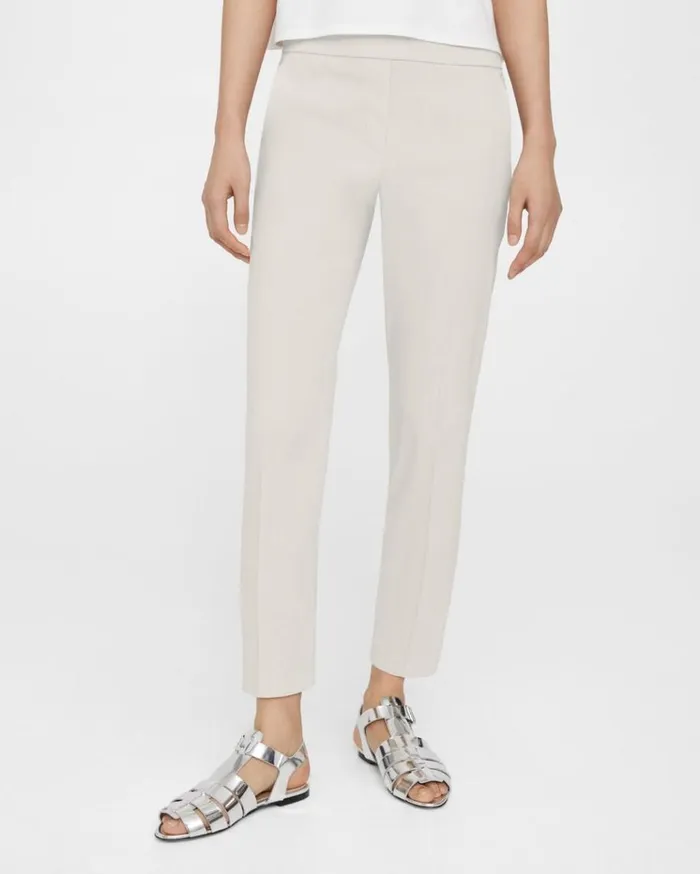 Theory Treeca PullOn Pant In Good Linen Sand Women Pants