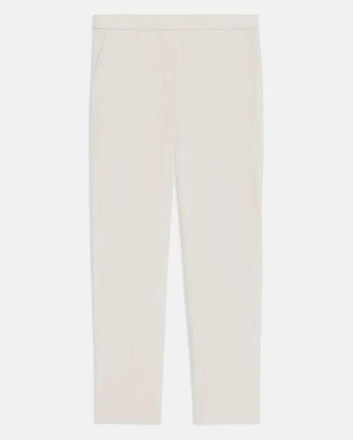 Theory Treeca PullOn Pant In Good Linen Sand Women Pants