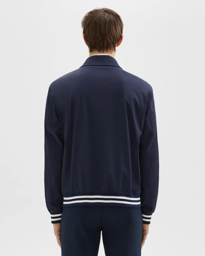 Theory Varsity Jacket In Neoteric Navy Men Outerwear Theory Varsity Jacket In Neoteric Navy Men Outerwear