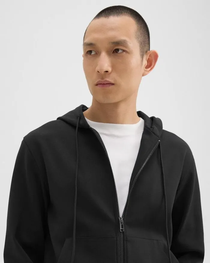 Theory ZipUp Hoodie In Scuba Black Men Sweatshirts Hoodies Theory ZipUp Hoodie In Scuba Black Men Sweatshirts Hoodies