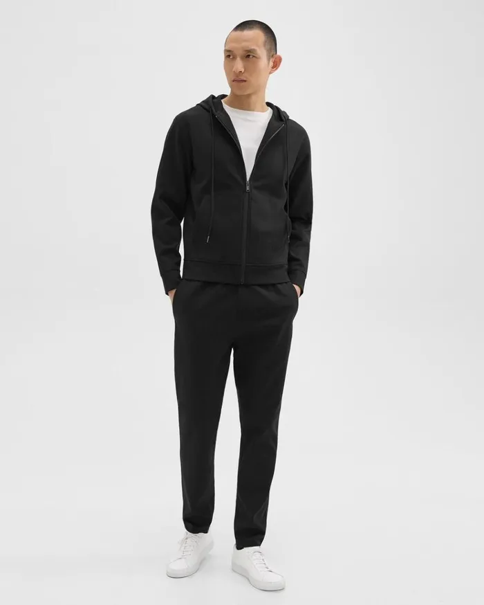 Theory ZipUp Hoodie In Scuba Black Men Sweatshirts Hoodies Theory ZipUp Hoodie In Scuba Black Men Sweatshirts Hoodies