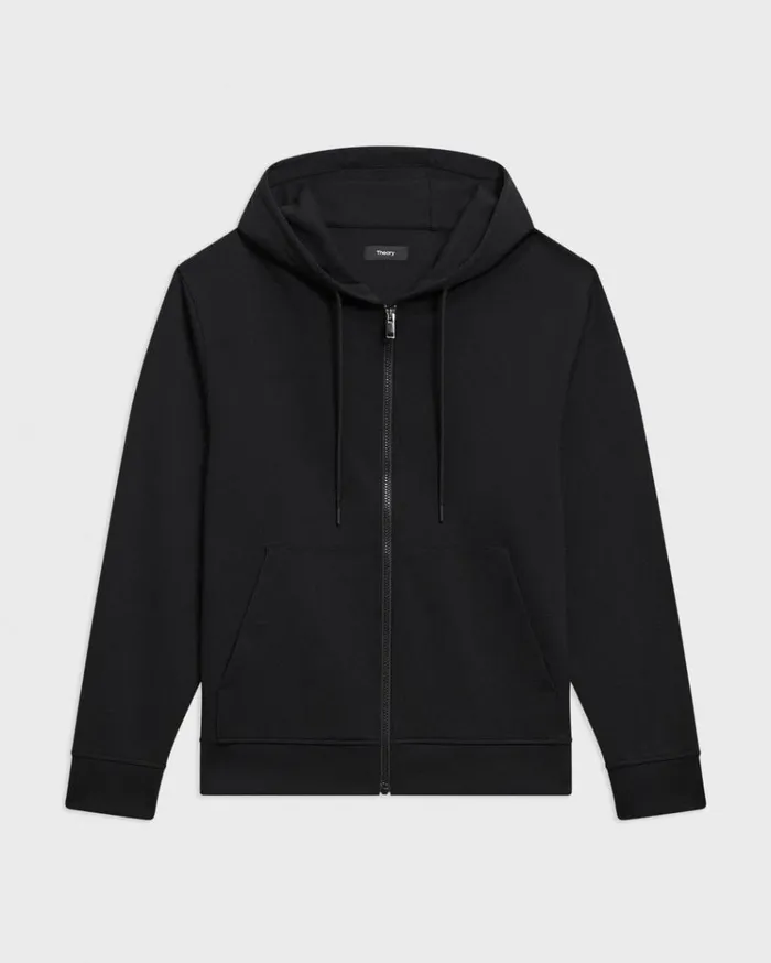 Theory ZipUp Hoodie In Scuba Black Men Sweatshirts Hoodies Theory ZipUp Hoodie In Scuba Black Men Sweatshirts Hoodies