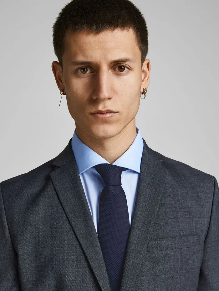Ties and Bowties JACK and JONES Mens ONTREND TIE Blue Dark Navy