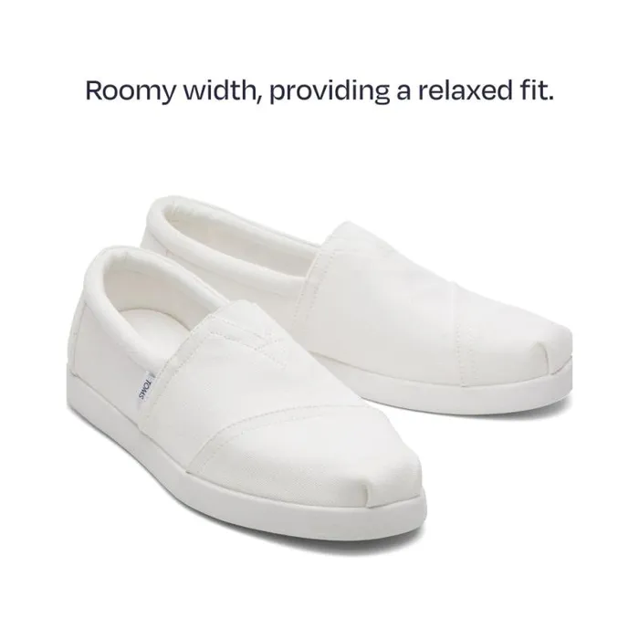 Toms Alpargatas Alp FWD White Recycled Cotton Canvas 8211 Men Toms Alpargatas Alp FWD White Recycled Cotton Canvas 8211 Men