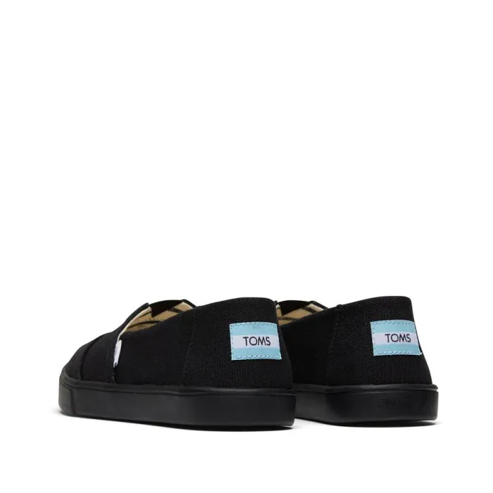 Toms Alpargatas Alpargata Cupsole Slip On All Black Heritage Canvas 8211 Women Toms Alpargatas Alpargata Cupsole Slip On All Black Heritage Canvas 8211 Women