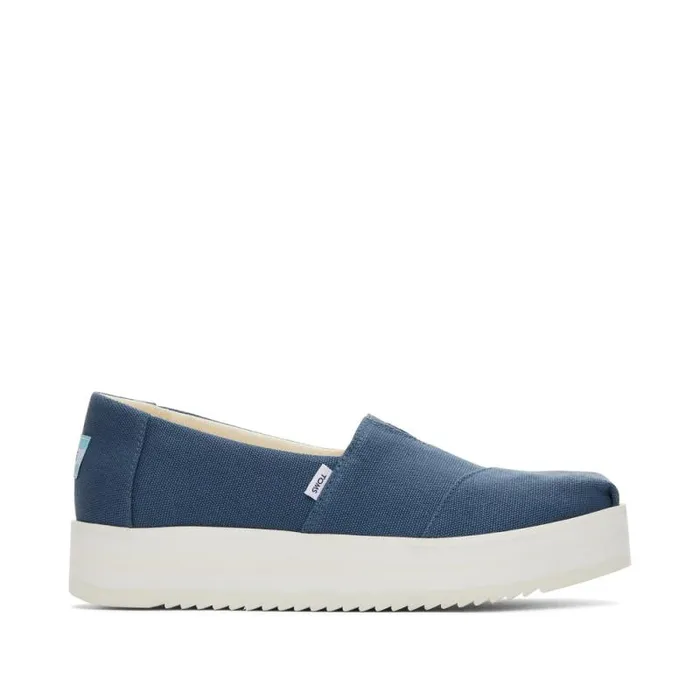 Toms Alpargatas Alpargata Midform Espadrille Majolica Blue 8211 Women