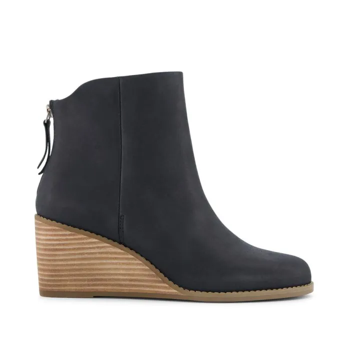 Toms Boots and Booties Casey Ankle Boot Black Leather 8211 Women