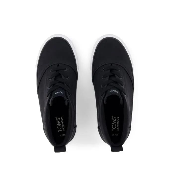 Toms Boots and Booties Fenix Mid Kids Sneaker Black Suede 8211 Kids Toms Boots and Booties Fenix Mid Kids Sneaker Black Suede 8211 Kids