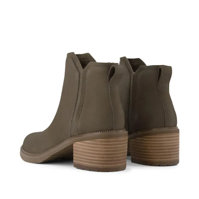 Toms Boots and Booties Hailey Ankle Boot Water Resistant Canteen Nubuck Leather 8211 Women Toms Boots and Booties Hailey Ankle Boot Water Resistant Canteen Nubuck Leather 8211 Women