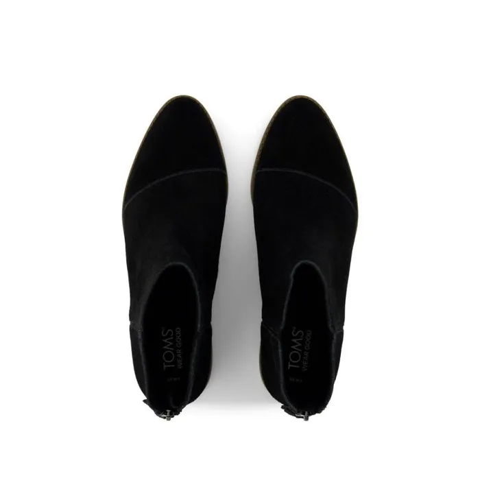 Toms Boots and Booties Rylie Ankle Bootie Black Suede 8211 Women