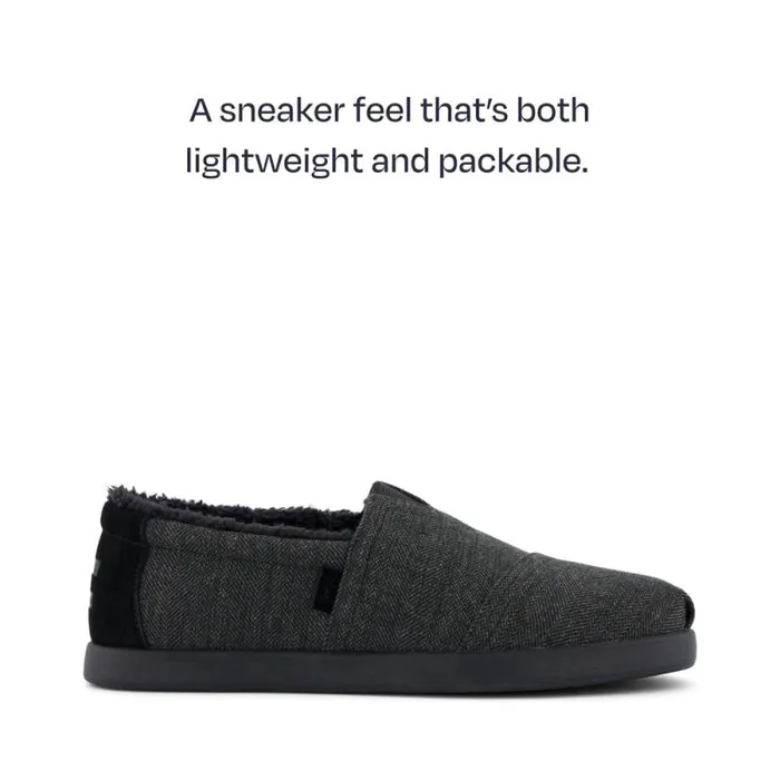 Toms Dress Casual Alp FWD Dark Grey Herringbone 8211 Men