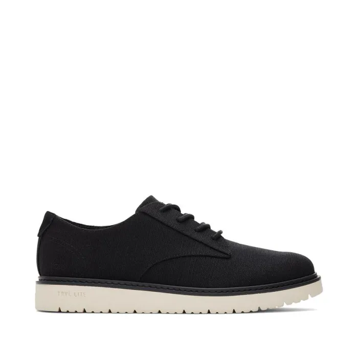 Toms Dress Casual Navi TRVL LITE Dress Shoe Black Heritage Canvas 8211 Men