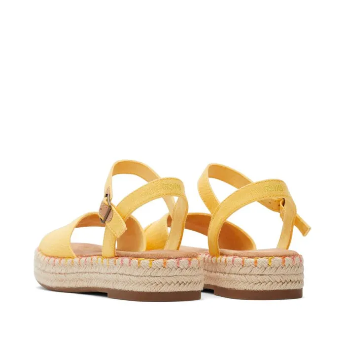 Toms Espadrilles Abby Flatform Espadrille Sandal Pineapple Yellow 8211 Women